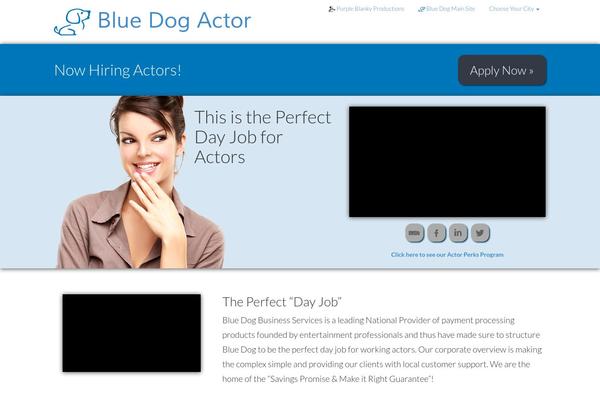 bluedogactor.com site used Bluedogactortheme