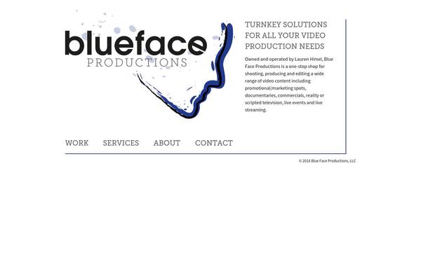 bluefaceproductions.com site used Bluefacetheme