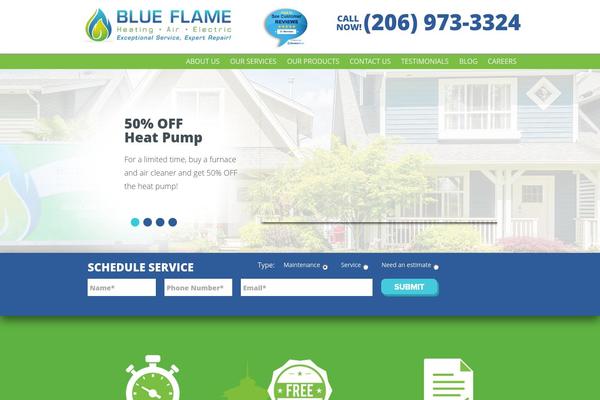 blueflame WordPress theme, websites list used blueflame theme blueflame theme websites examples