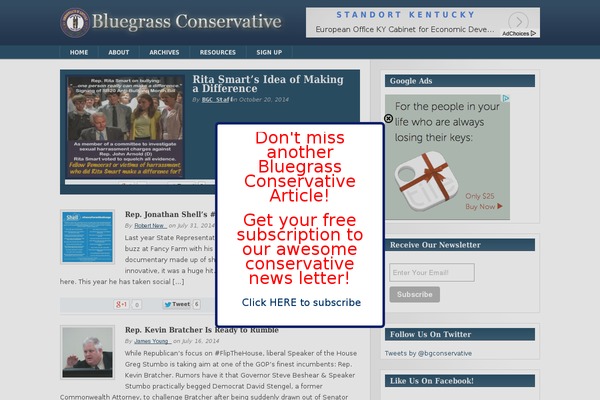 bluegrassconservative.com site used Golpo