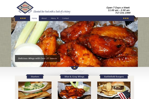 The Restaurant theme site design template sample