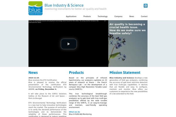 blueindustryandscience.com site used Bis