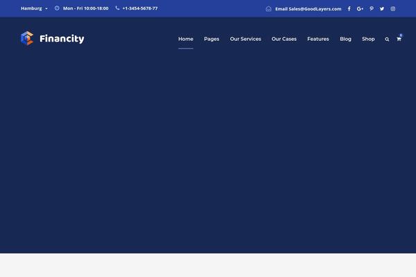 Financity theme site design template sample
