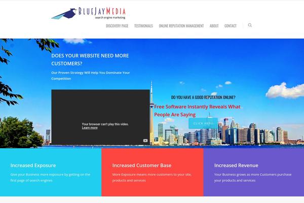 WordPress website example screenshot
