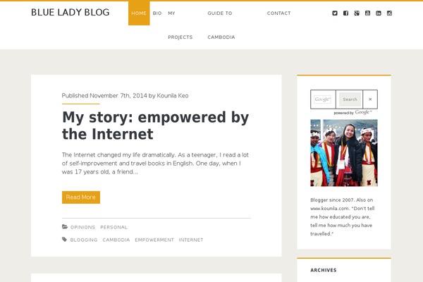 blueladyblog.com site used Ignite