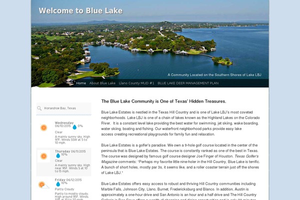 bluelaketx.org site used Bluelake