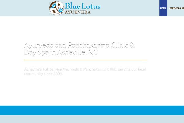 bluelotusayurveda.com site used Divi