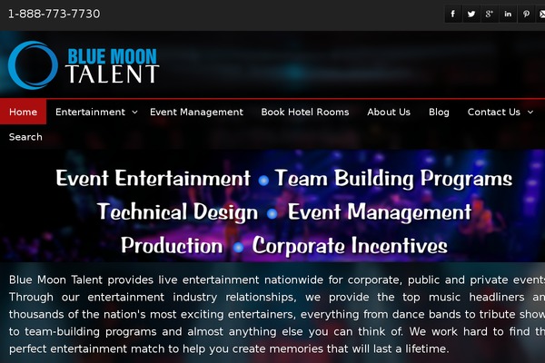 bluemoontalent.com site used TheStyle