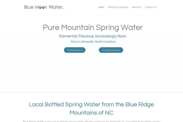 bluemoonwater.com site used Spruce-one