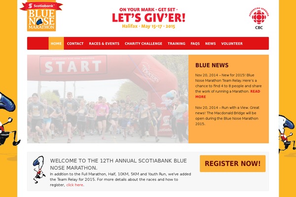 bluenosemarathon.com site used Bnm2013