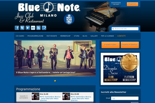 bluenotemilano.com site used Bluenotemilano