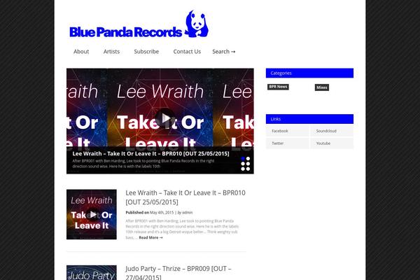 bluepandarecords.com site used Gonzo