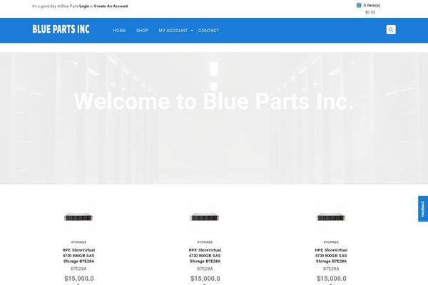 bluepartsinc.com site used Wp_woo_computer