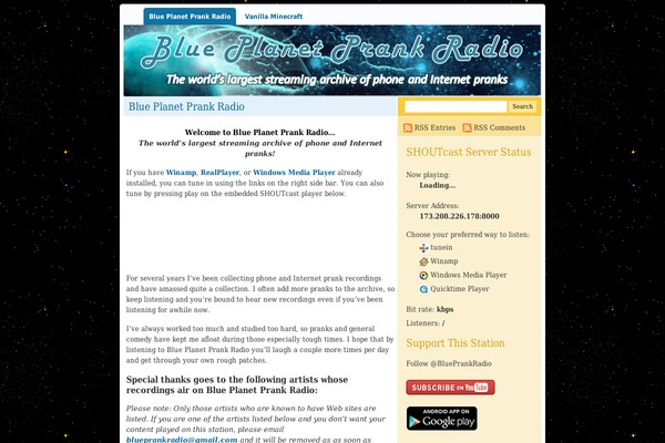 blueplanetprankradio.com site used Accord-10