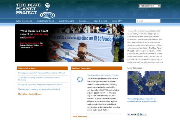 blueplanetproject.net site used Suffusion-bpp
