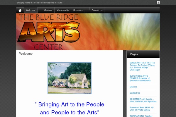 blueridgeartscenter.com site used iFeature Pro 5