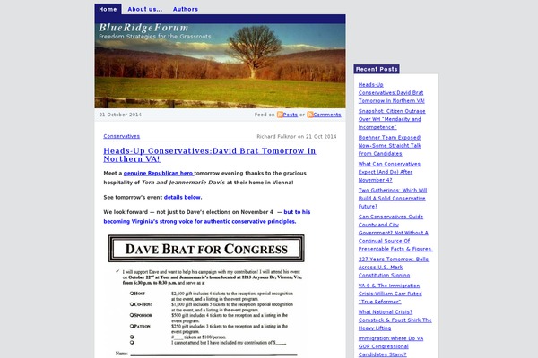 WordPress website example screenshot