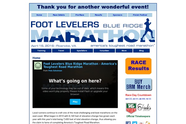 blueridgemarathon.com site used Brm
