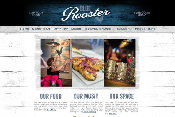 Blue-rooster theme site design template sample