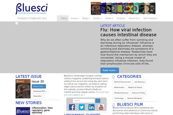 bluesci.org site used Envince-child