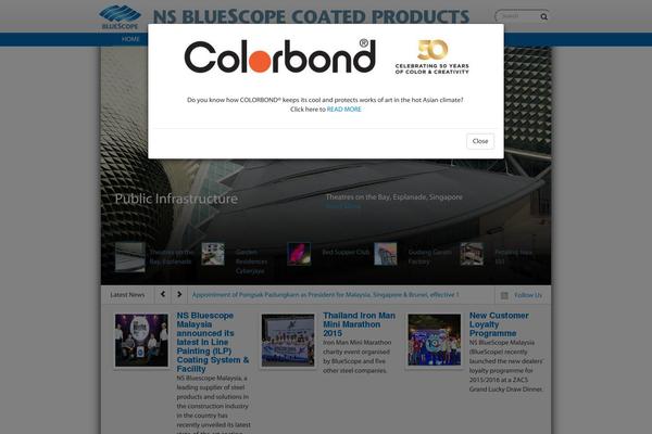 bluescope theme websites examples