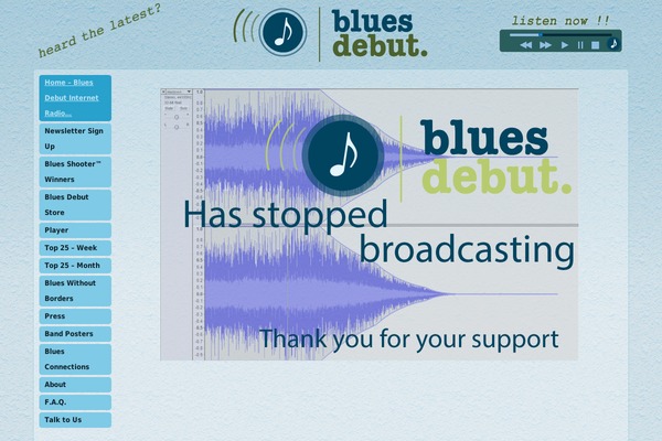 bluesdebut.com site used Extendable
