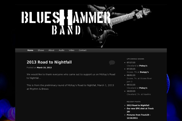 blueshammerband.com site used Blueshammer