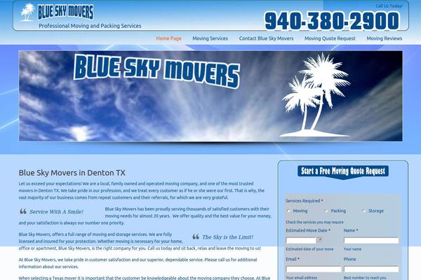 BlueSky theme site design template sample