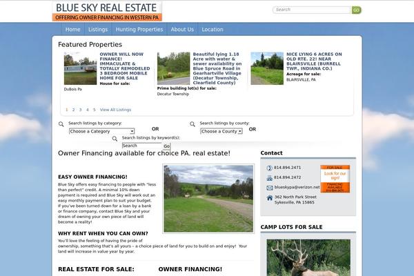 blueskyparealestate.com site used Bluesky2