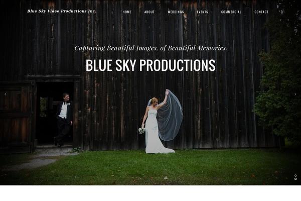 blueskyvideo.ca site used Wallpaper