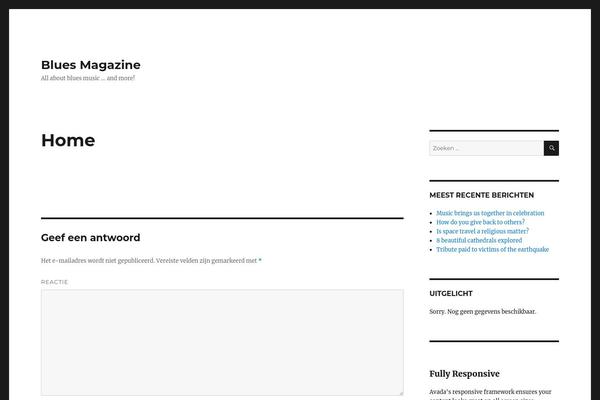 WordPress website example screenshot