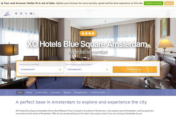 bluesquarehotel.nl site used Amsterdamcityhotels