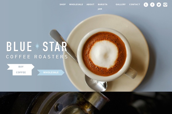 bluestarcoffeeroasters.com site used Bluestarcoffeeroasters