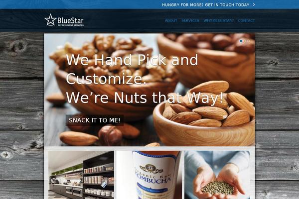 Bluestar theme site design template sample