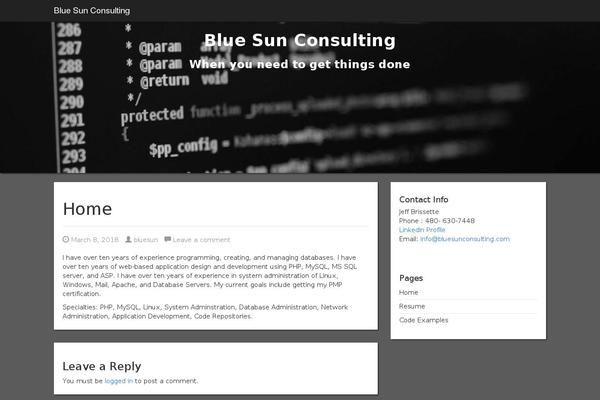 bluesunconsulting.com site used Bluesun2a