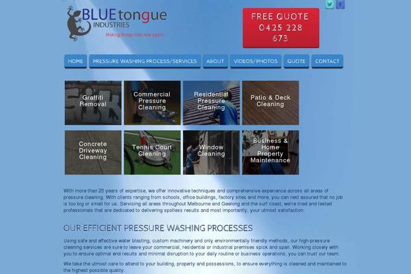bluetongueindustries.com.au site used Bluetongue