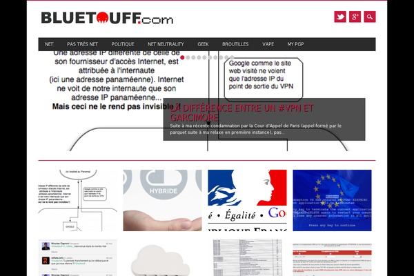 bluetouff.com site used Twenty Seventeen