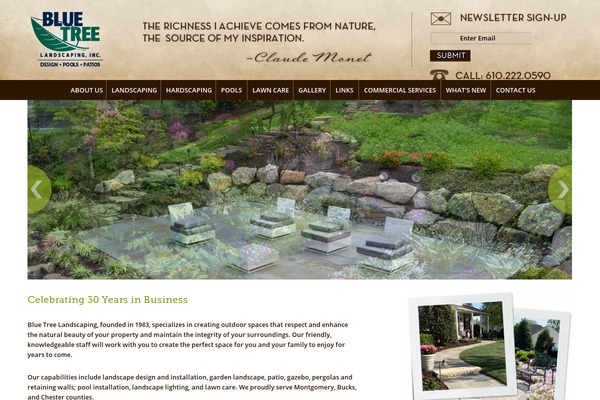 bluetreelandscaping.com site used Bluetree_custom