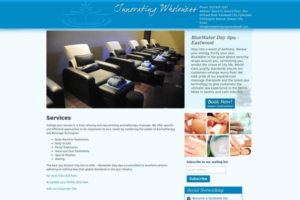 bluewaterdayspaeastwood.com site used Bluewaterdayspa