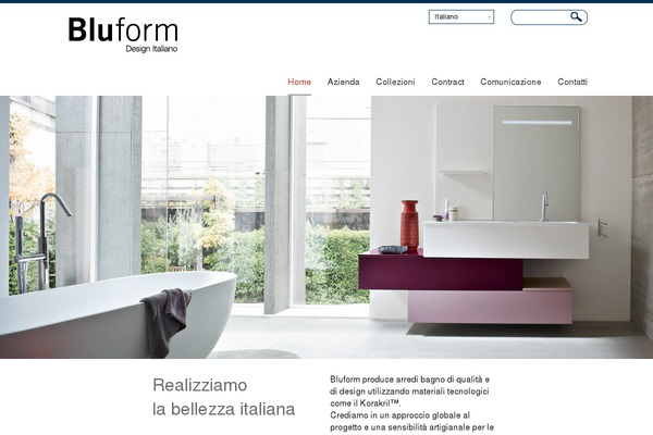 bluform.eu site used Visionaire