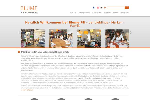 blume-pr.de site used Blume-pr