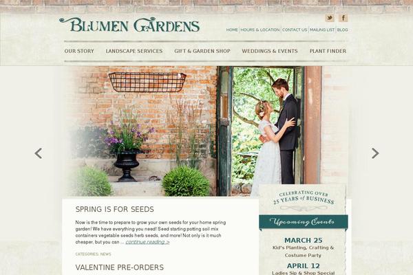 blumengardens.com site used Blumen-gardens