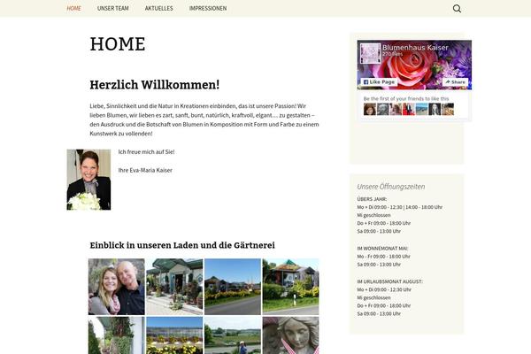Twenty Thirteen theme site design template sample