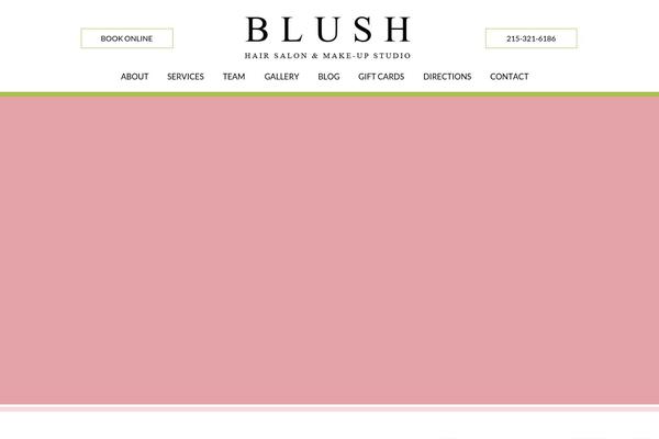 Blush theme site design template sample
