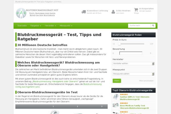 blutdruckmessgeraet.net site used Affiliatetheme