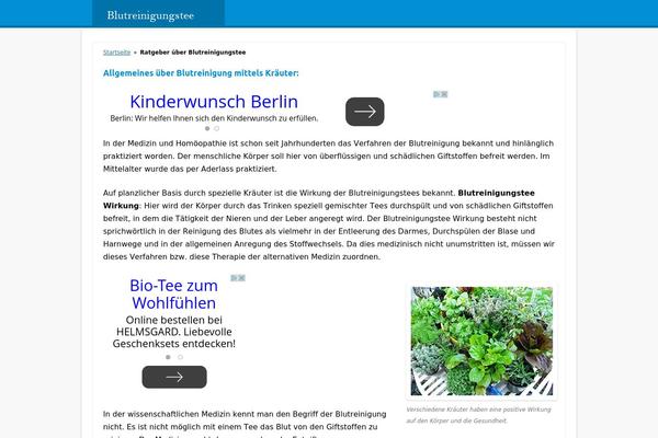 blutreinigungstee.com site used Besttheme