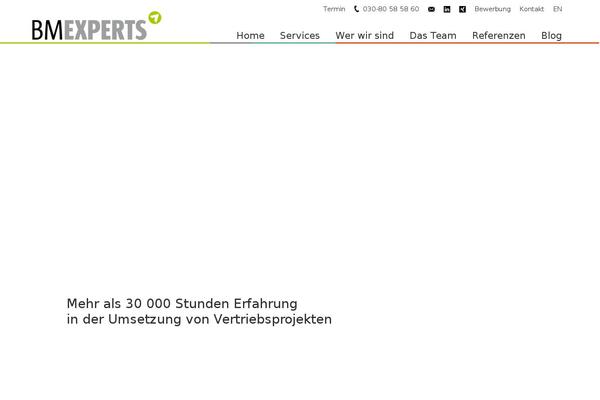 bm-experts.de site used Bm-experts