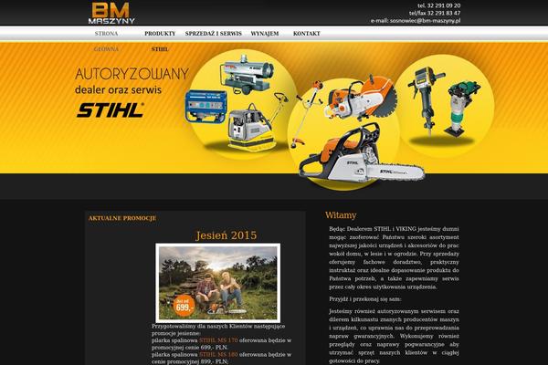 bm-maszyny.pl site used Strona