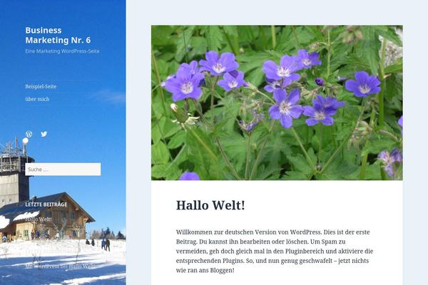 Twenty Fifteen theme site design template sample