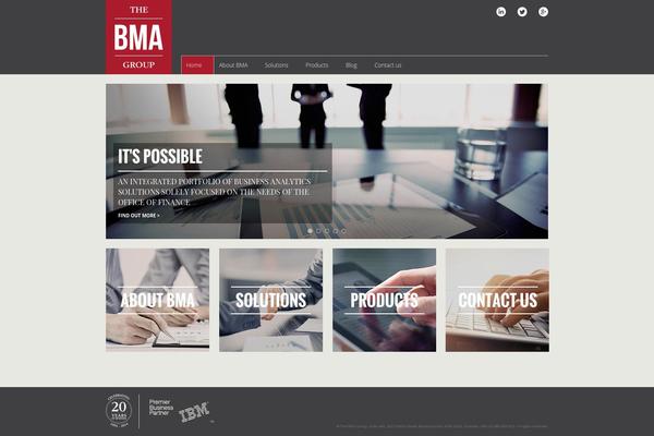 Bma theme site design template sample